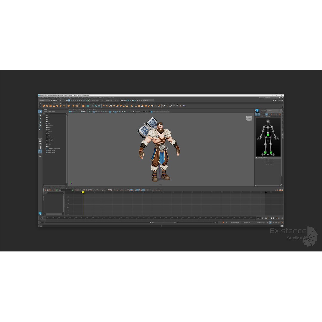 Stylized Warrior Pack 1 – Low-Poly Hero Fantasy Character 3D Model, FBX - View 20