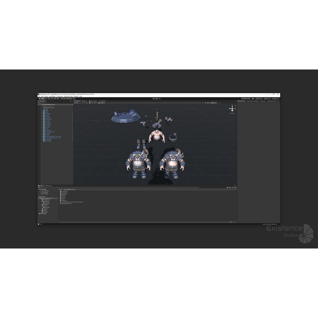 Stylized Warrior Pack 1 – Low-Poly Hero Fantasy Character 3D Model, FBX - View 28