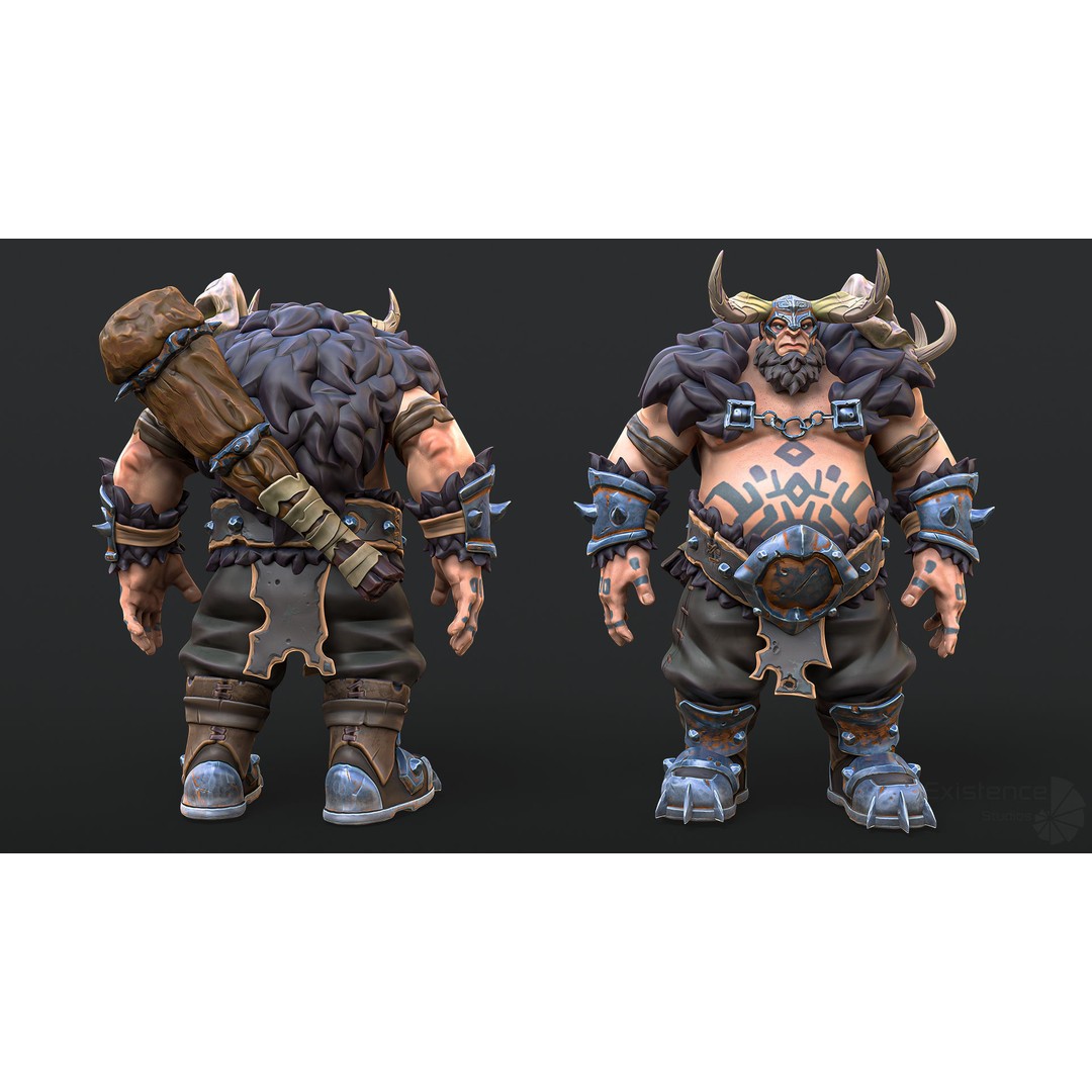 Stylized Warrior Pack 1 – Low-Poly Hero Fantasy Character 3D Model, FBX - View 7