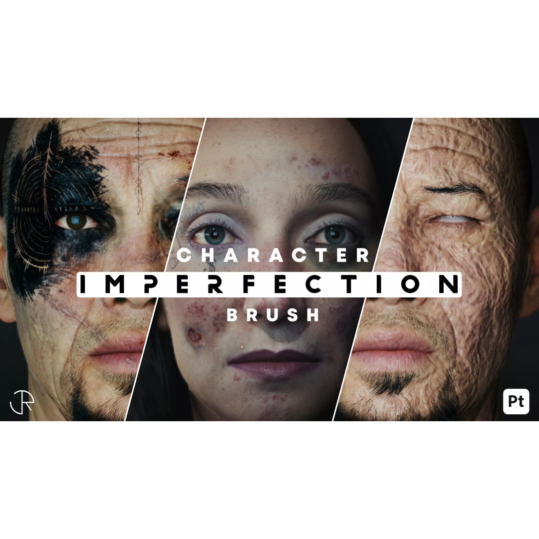 Character Imperfection Brush 3D Model – Customizable Skin Textures, SPSM - View 2