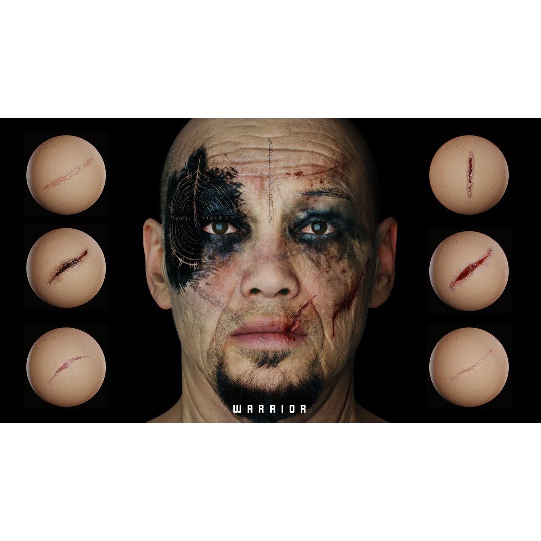 Character Imperfection Brush 3D Model – Customizable Skin Textures, SPSM - View 6