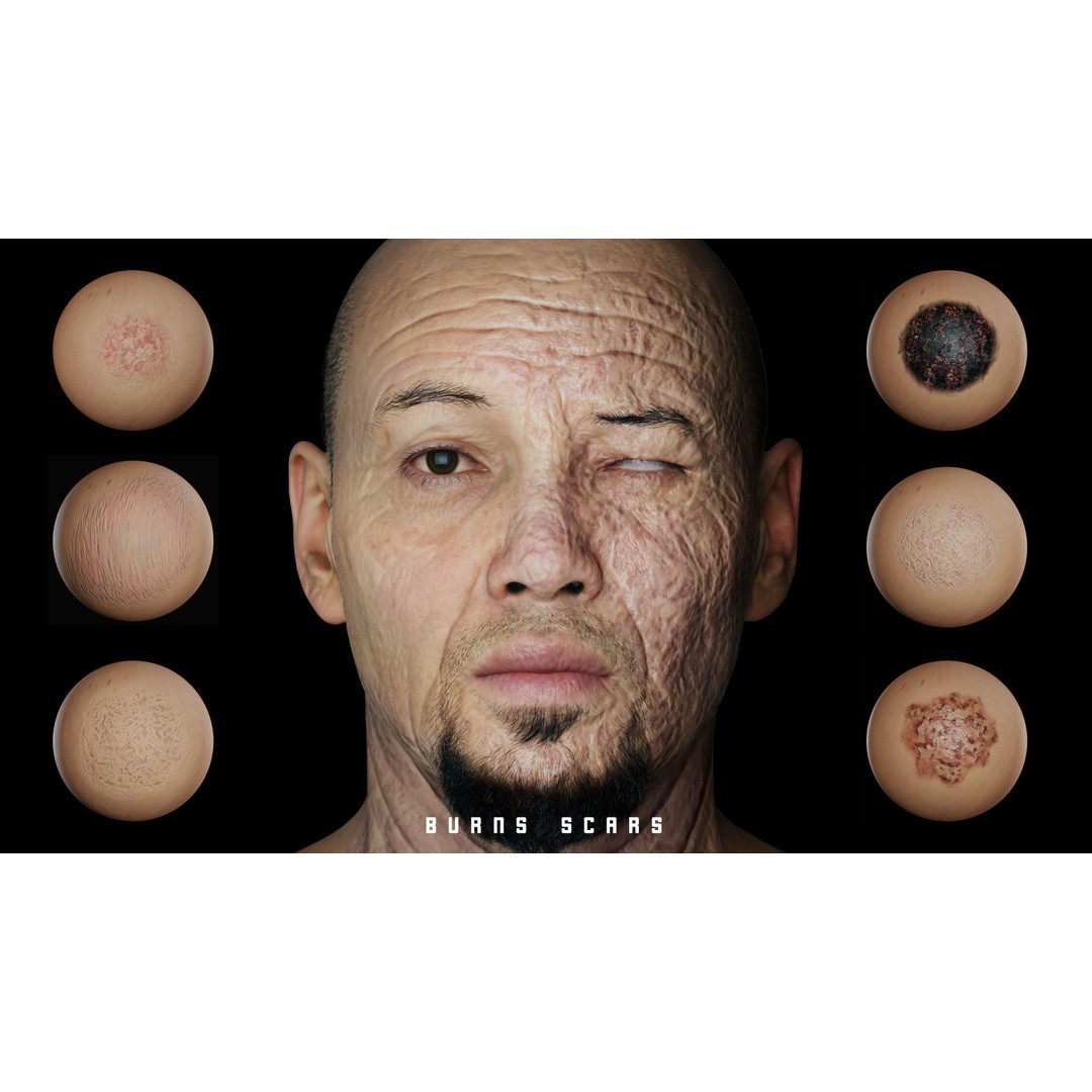 Character Imperfection Brush 3D Model – Customizable Skin Textures, SPSM - View 8