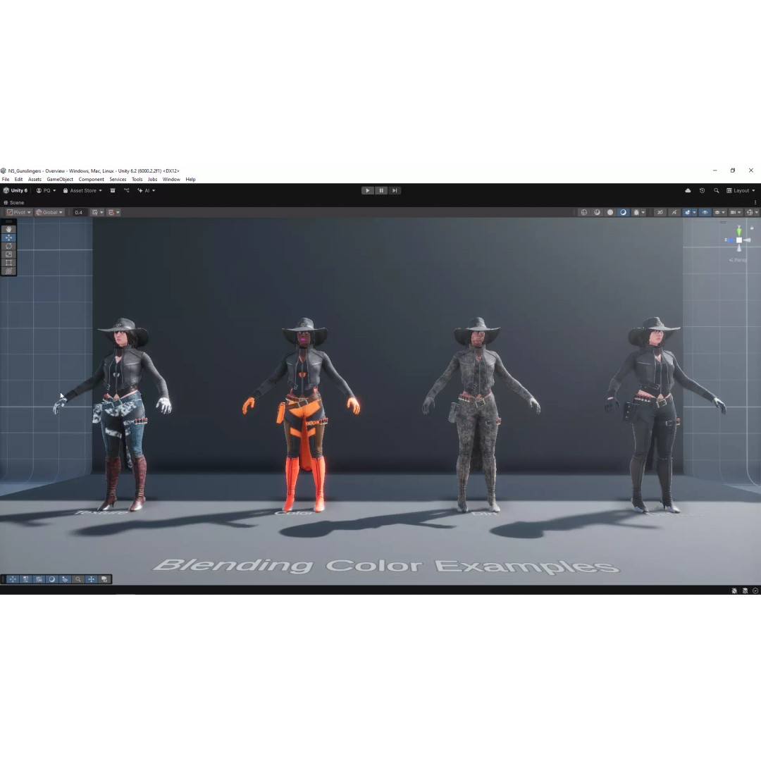 Gunslinger 3D Model – High Poly Fantasy Character, Rigged for Unreal Engine - View 17