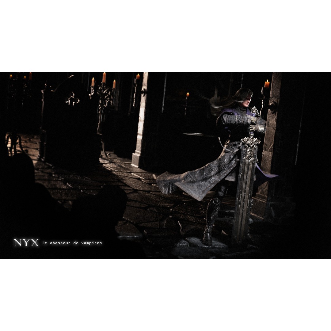 Nyx 3D Model – Rigged Fantasy Female Warrior, FBX, PBR - View 10