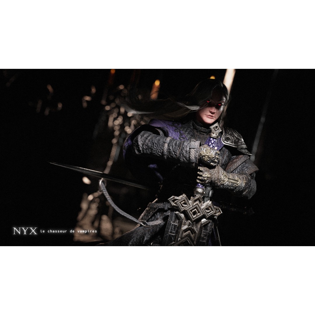 Nyx 3D Model – Rigged Fantasy Female Warrior, FBX, PBR - View 8