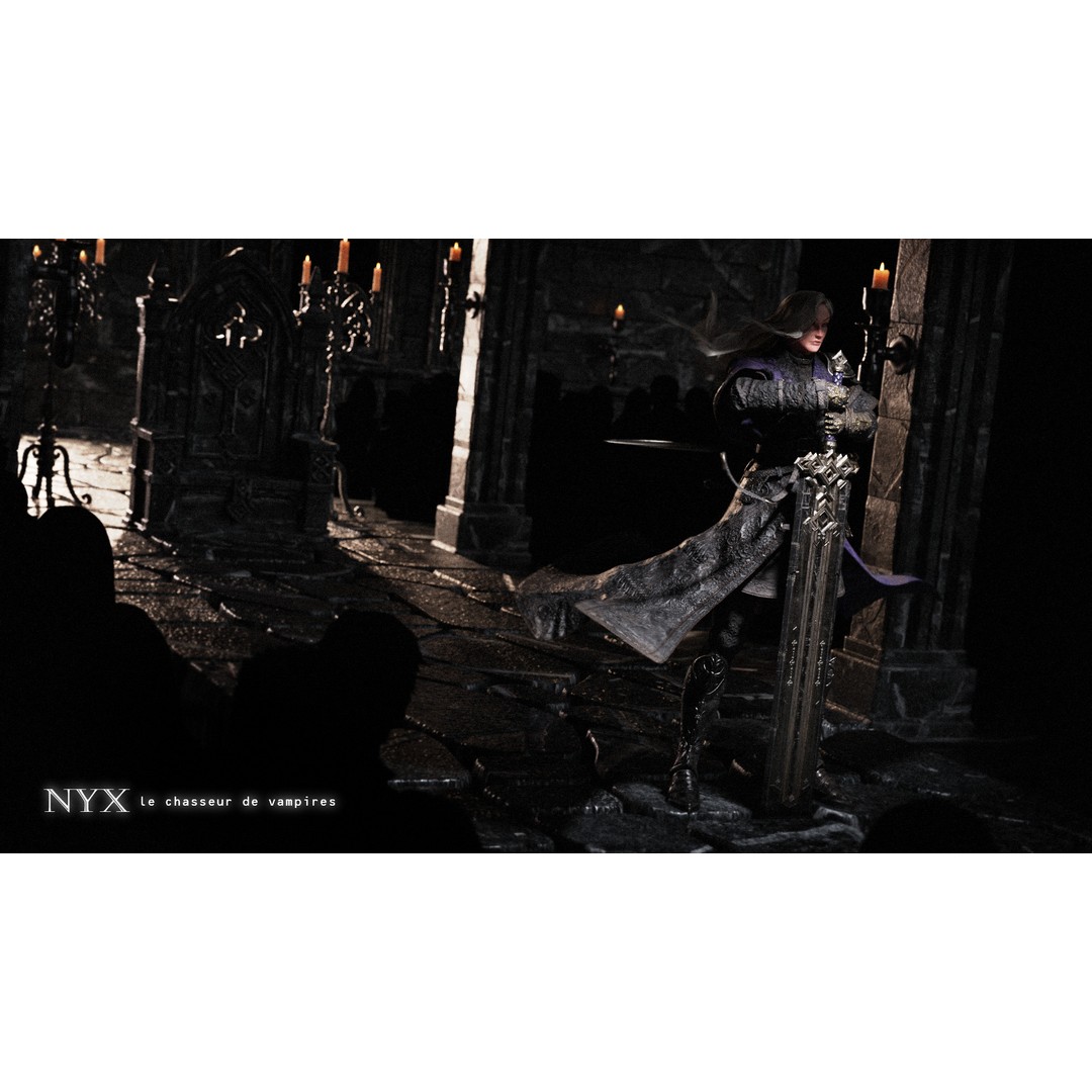 Nyx 3D Model – Rigged Fantasy Female Warrior, FBX, PBR - View 9