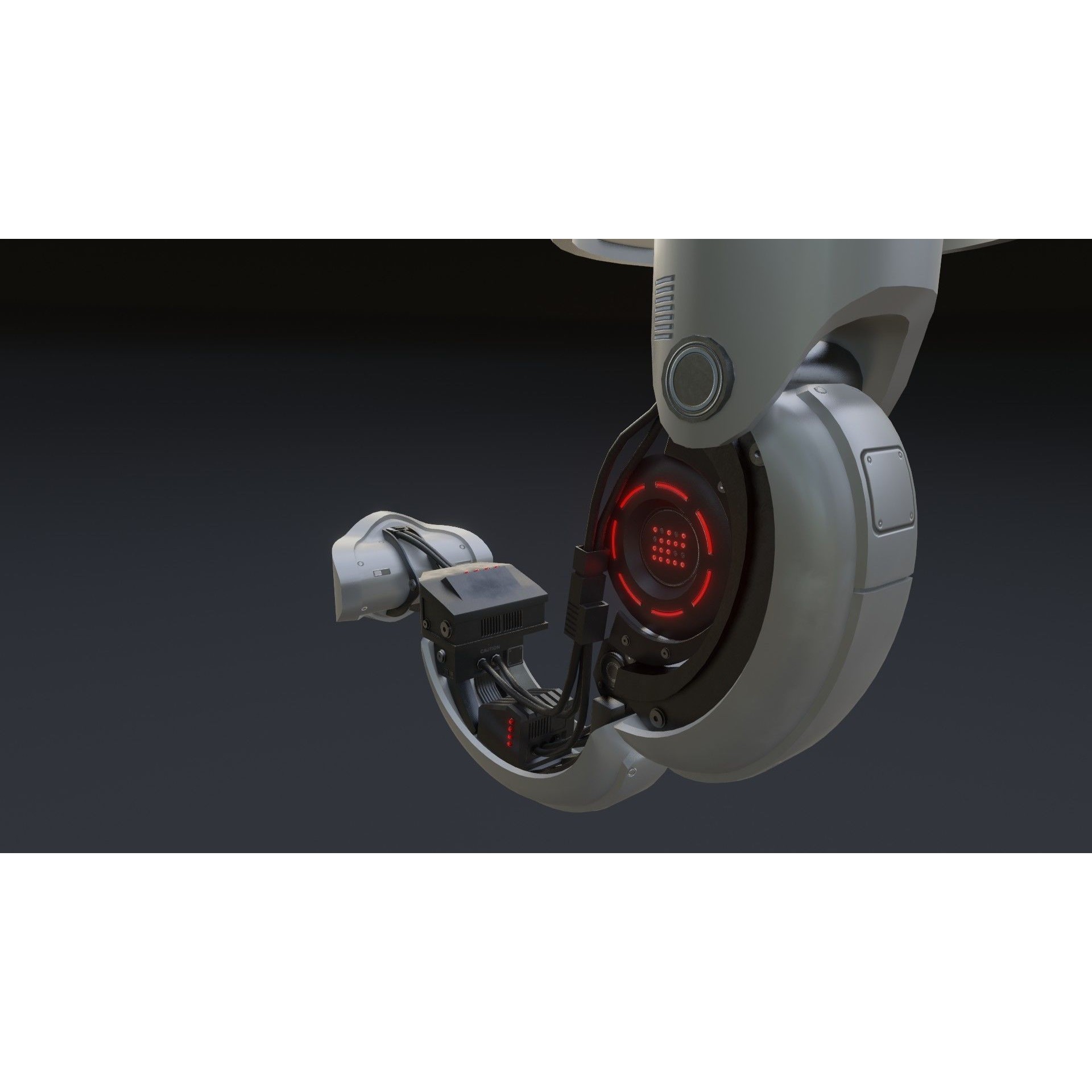 Ai Robot Control Unit - Low-Poly Game-Ready 3D Model - View 9