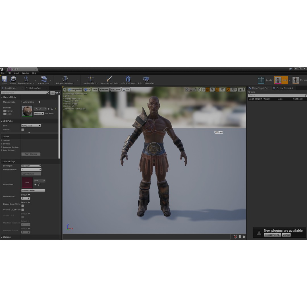 Gladiator Retarius 3D Model – Low Poly Game Asset, FBX, PBR