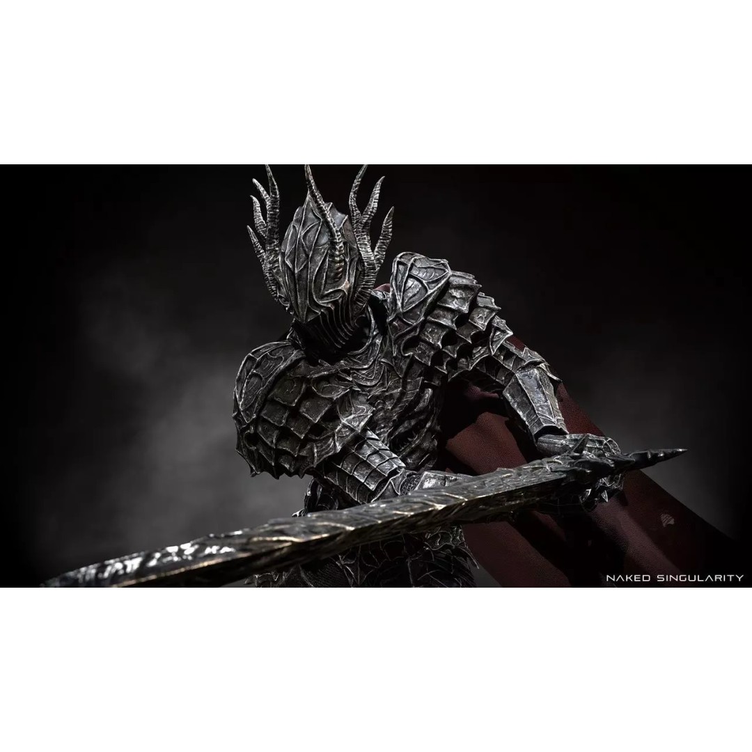 Dark Fantasy Dragon Knight 3D Model – Low Poly Game Asset, Rigged, FBX - View 17