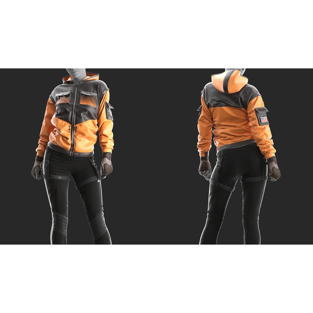 10 Outfits 3D Model – Marvelous Designer Clothing Pack, OBJ & ZPRJ