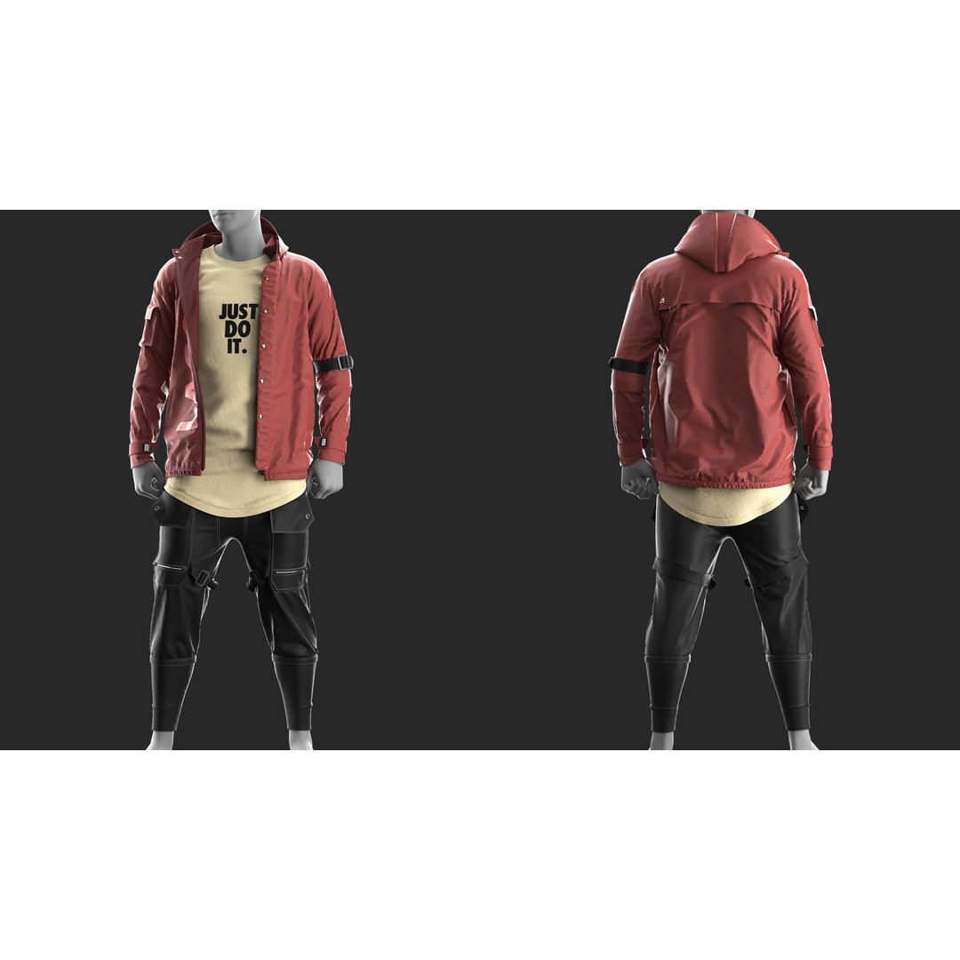 10 Outfits 3D Model – Marvelous Designer Clothing Pack, OBJ & ZPRJ - View 8