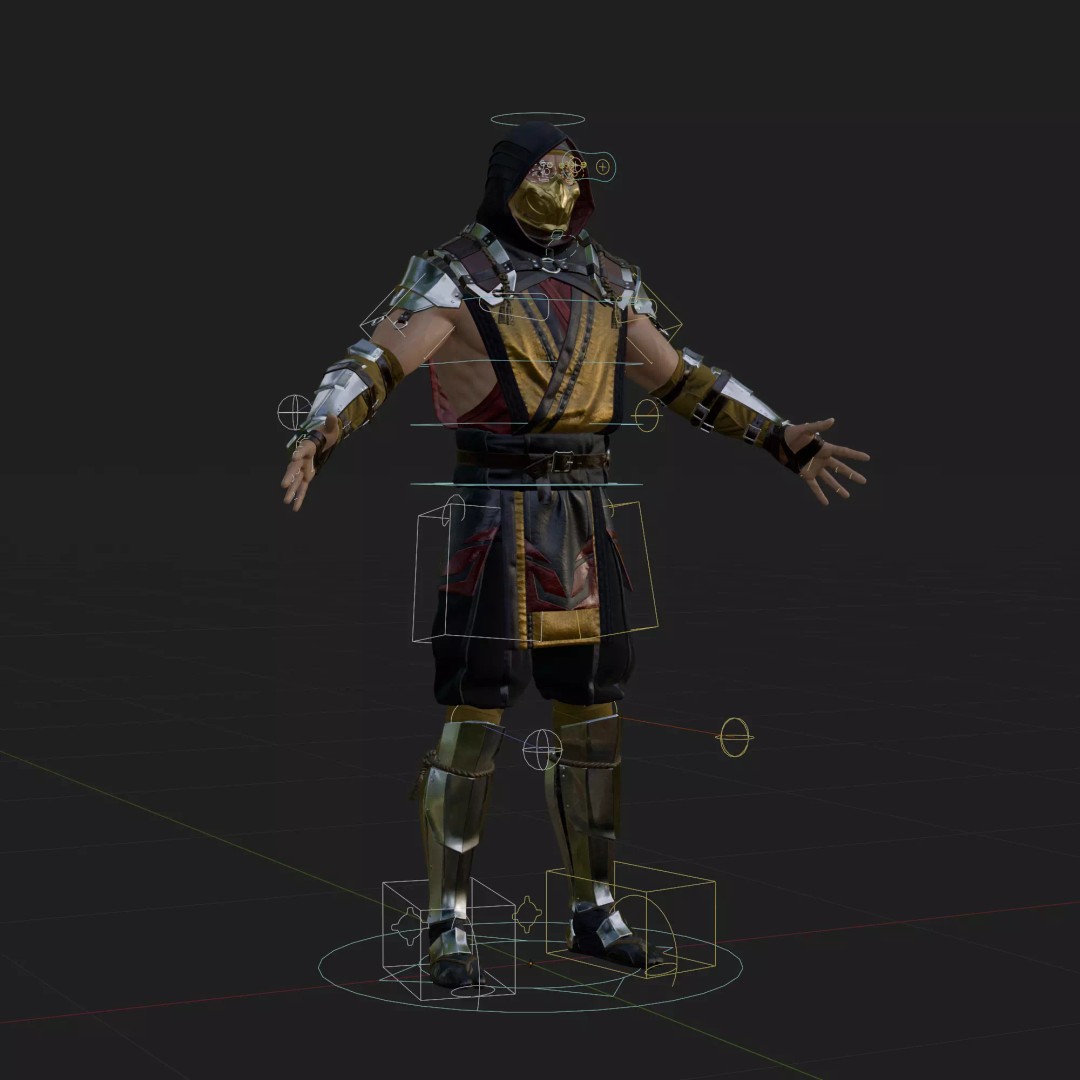 Scorpion 3D Model – Rigged Low-Poly PBR Character for Animation, FBX, Blender - View 2