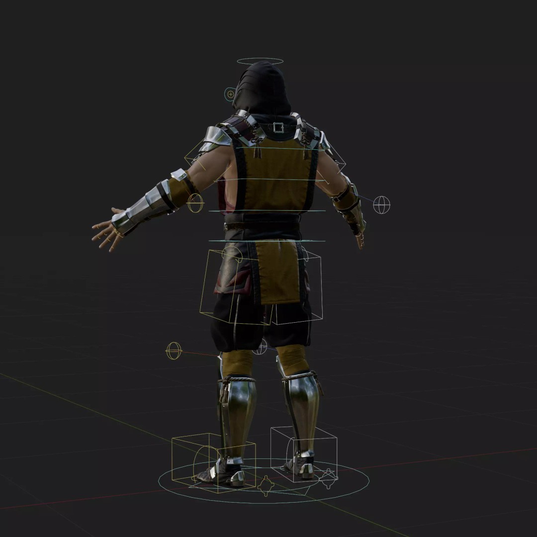 Scorpion 3D Model – Rigged Low-Poly PBR Character for Animation, FBX, Blender - View 3