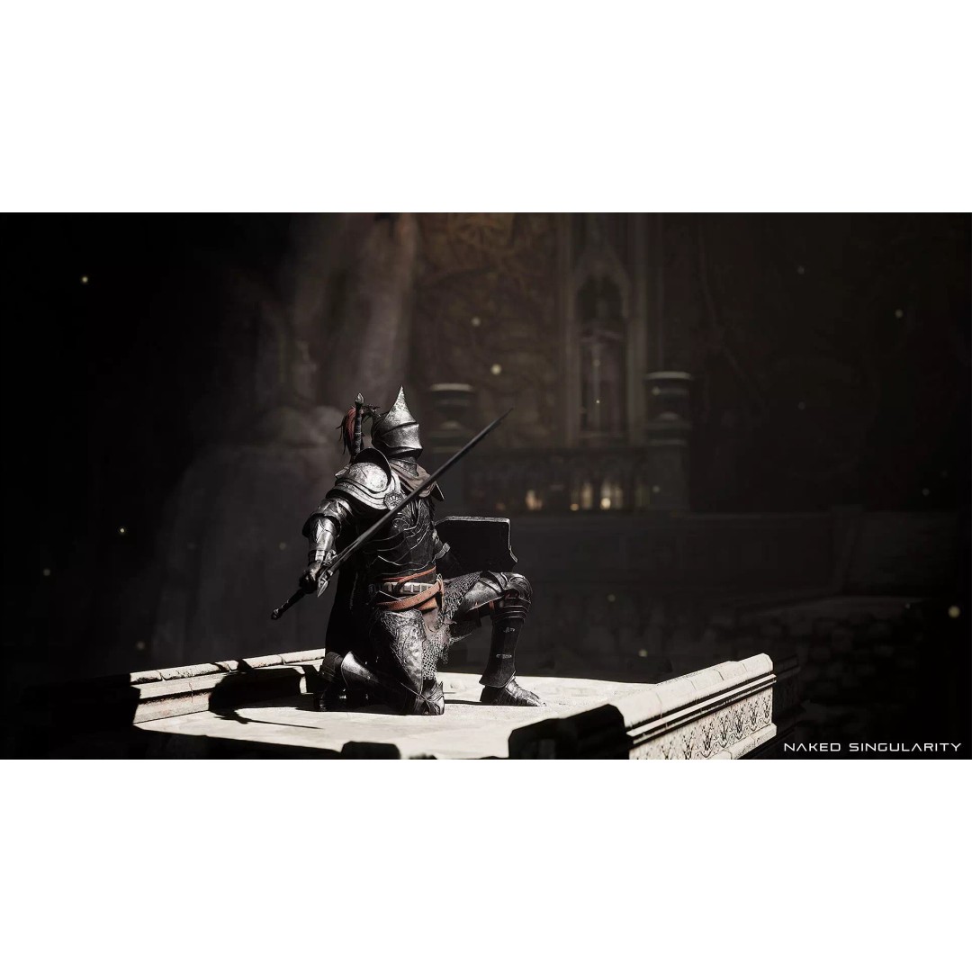 Dark Crusader Knight 3D Model – Low Poly Game-Ready Character, FBX - View 11