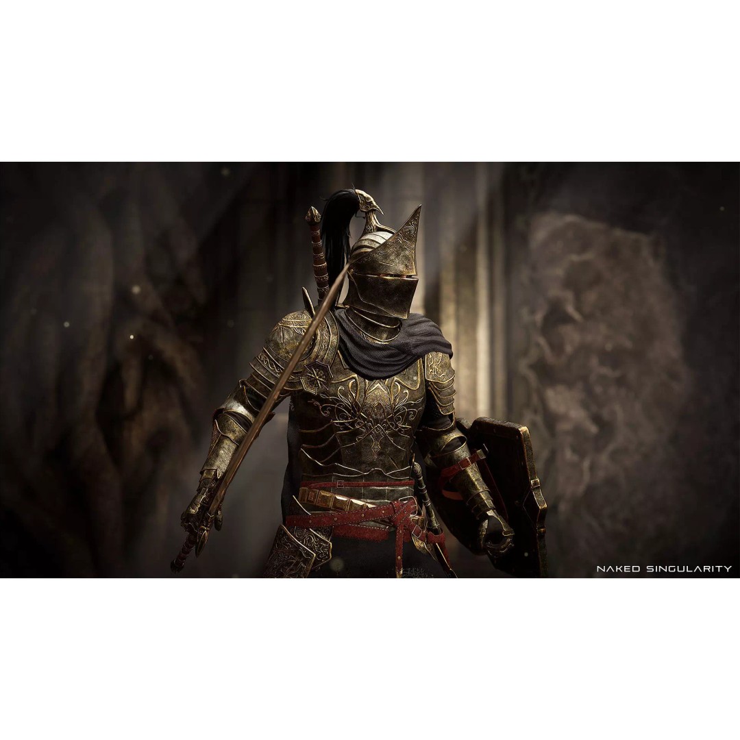 Dark Crusader Knight 3D Model – Low Poly Game-Ready Character, FBX - View 12