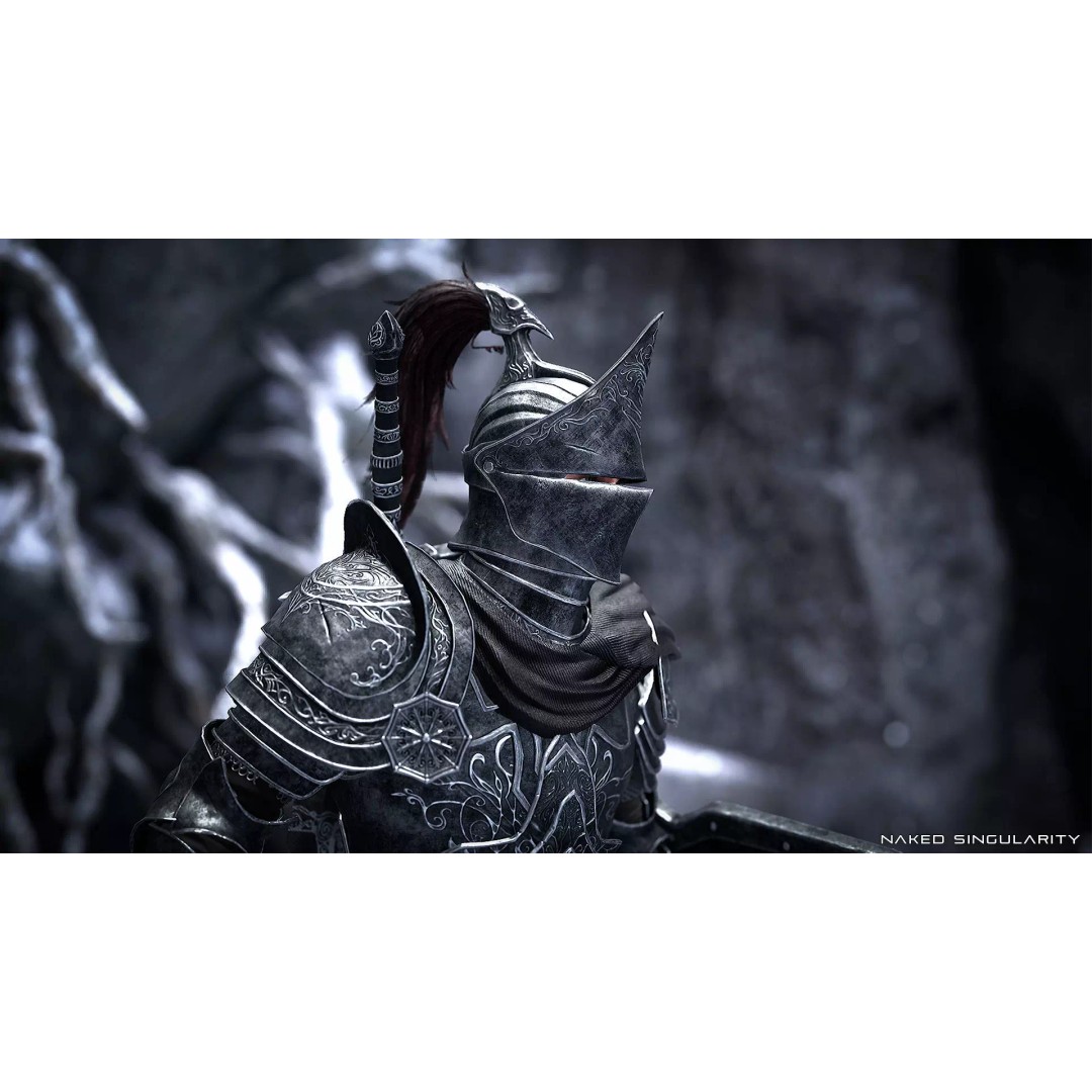 Dark Crusader Knight 3D Model – Low Poly Game-Ready Character, FBX - View 25