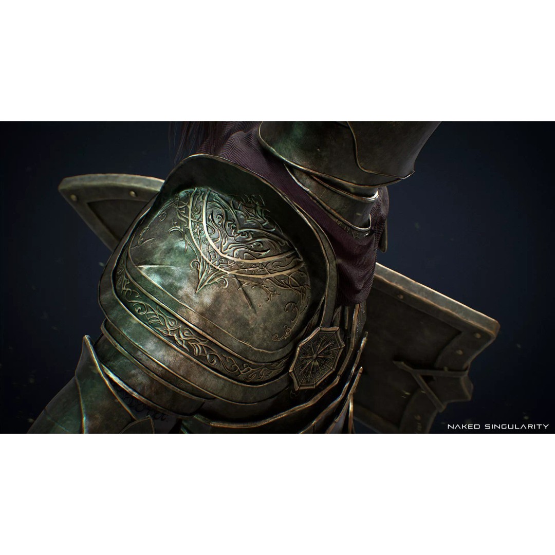 Dark Crusader Knight 3D Model – Low Poly Game-Ready Character, FBX - View 4