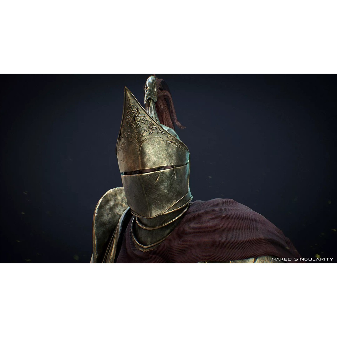 Dark Crusader Knight 3D Model – Low Poly Game-Ready Character, FBX - View 7