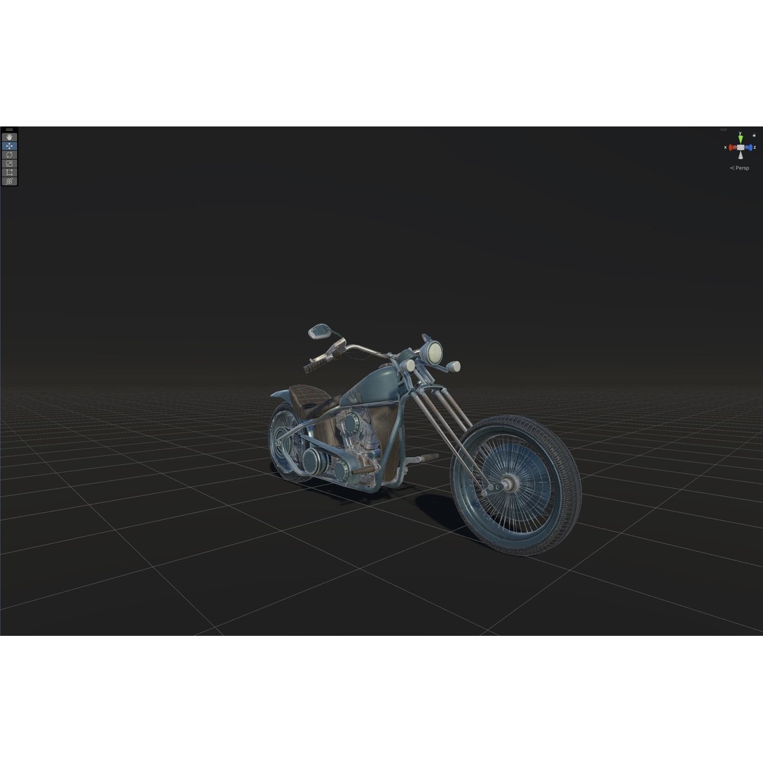 Zombie Biker 3D Model – Low Poly Character with Rigging and Animations