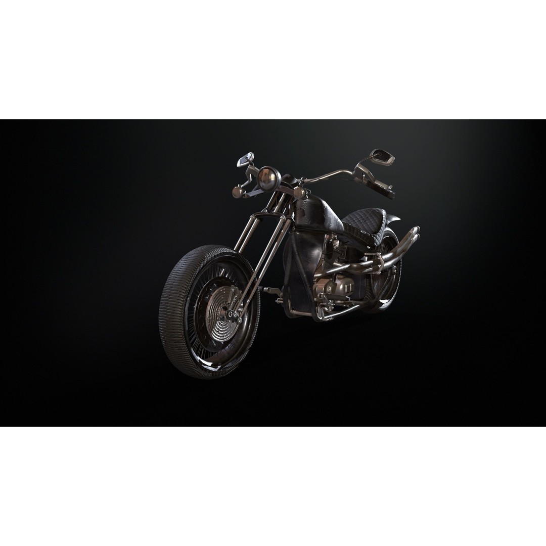 Zombie Biker 3D Model – Low Poly Character with Rigging and Animations - View 11