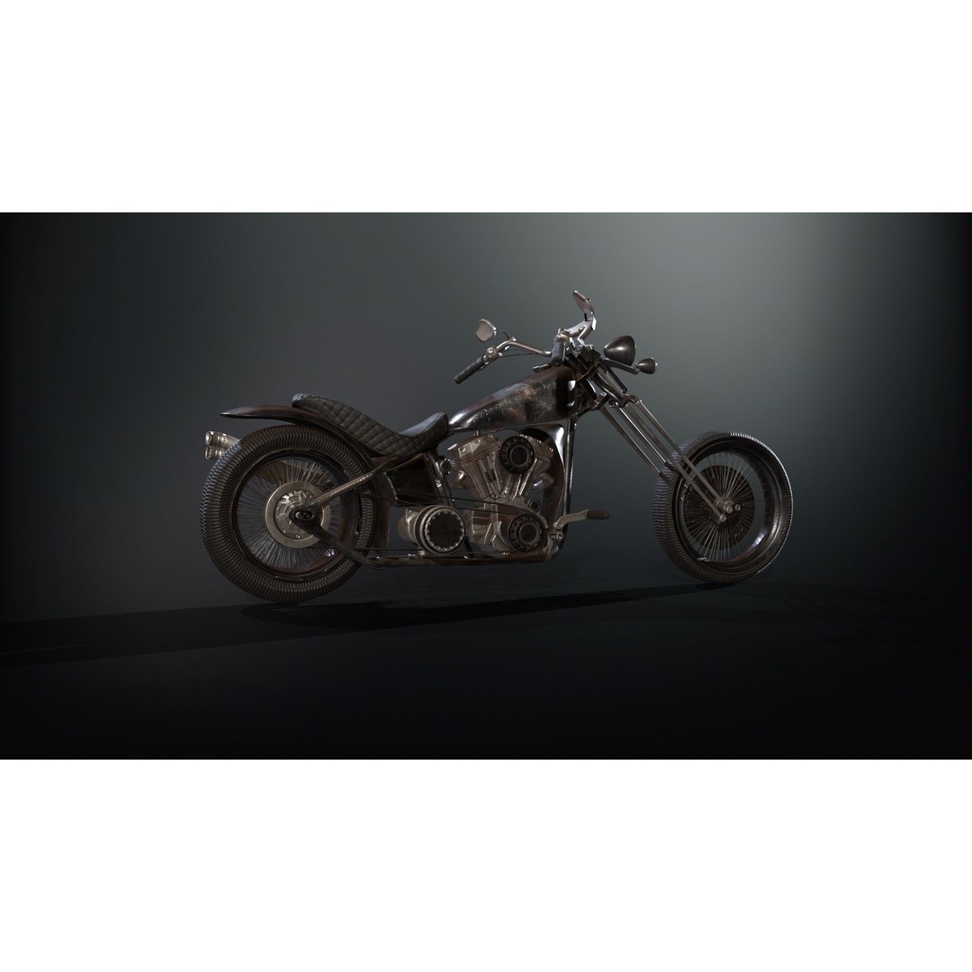 Zombie Biker 3D Model – Low Poly Character with Rigging and Animations - View 12