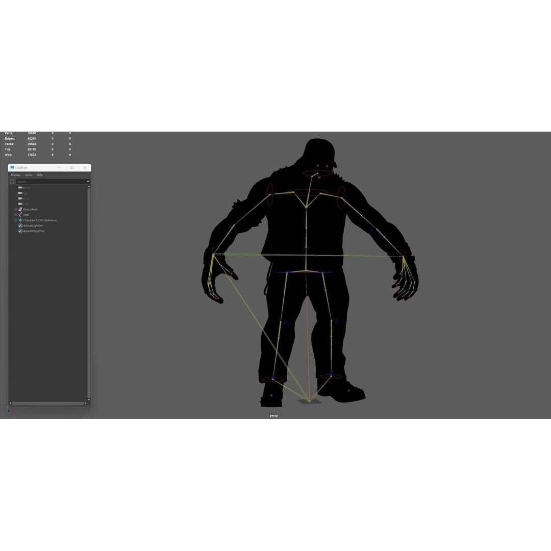 Zombie Biker 3D Model – Low Poly Character with Rigging and Animations - View 43