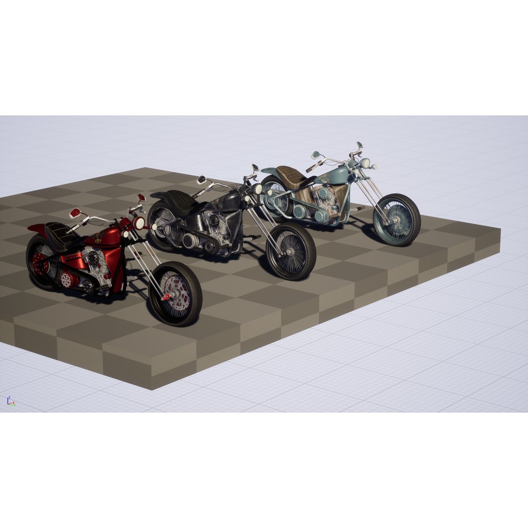 Zombie Biker 3D Model – Low Poly Character with Rigging and Animations - View 52
