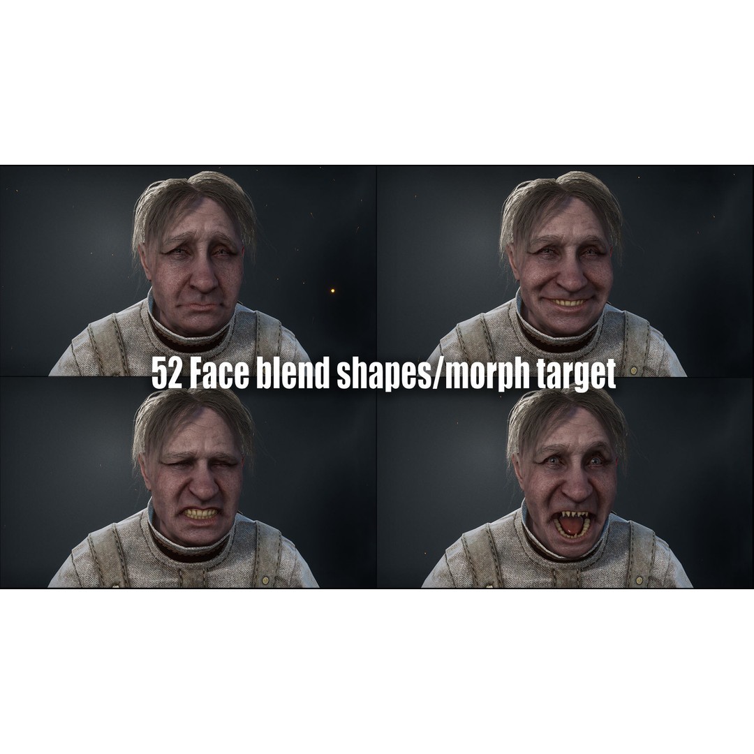 Patient Character 3D Model – Low Poly Rigged Game Asset, FBX - View 12
