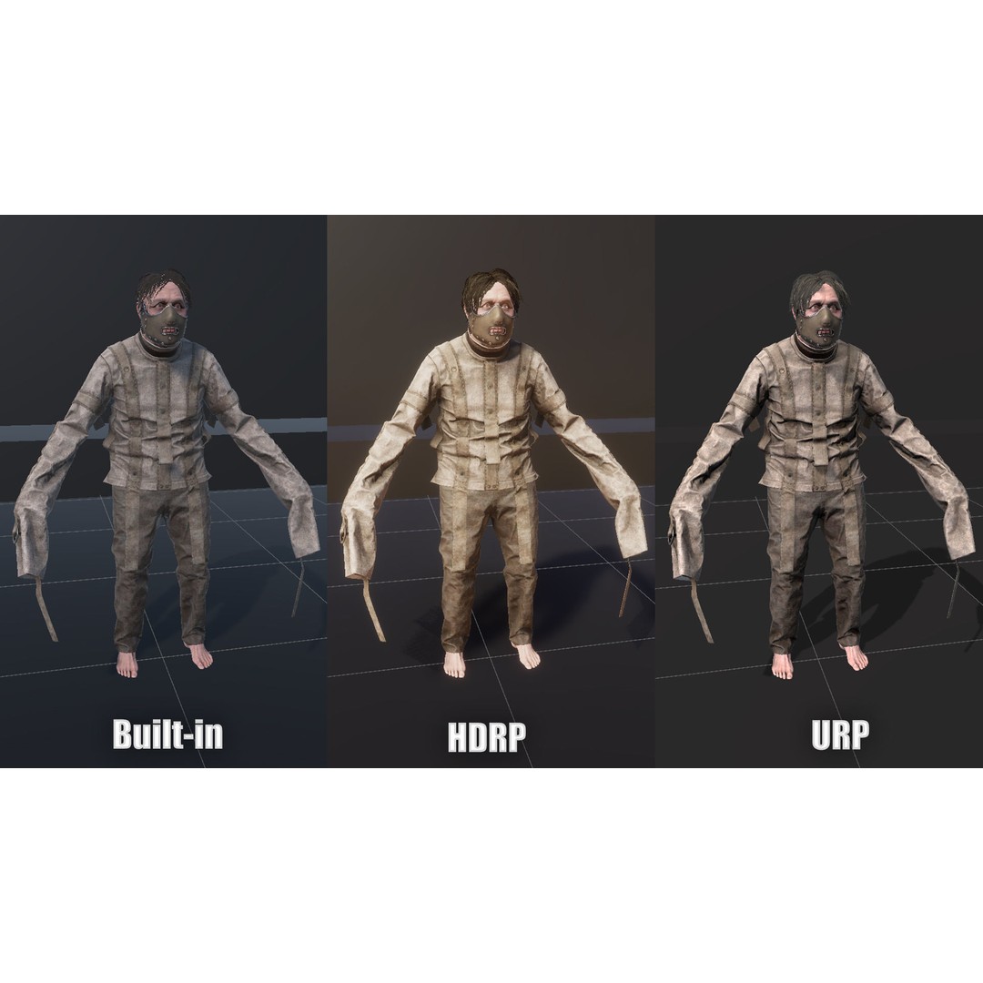 Patient Character 3D Model – Low Poly Rigged Game Asset, FBX - View 17