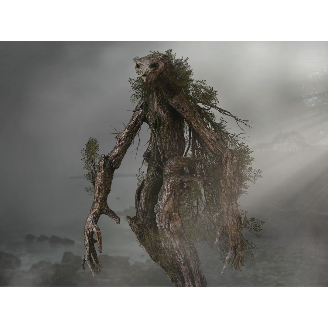 Dendroid 3D Model – Low Poly Rigged Character with PBR Textures, FBX - View 3