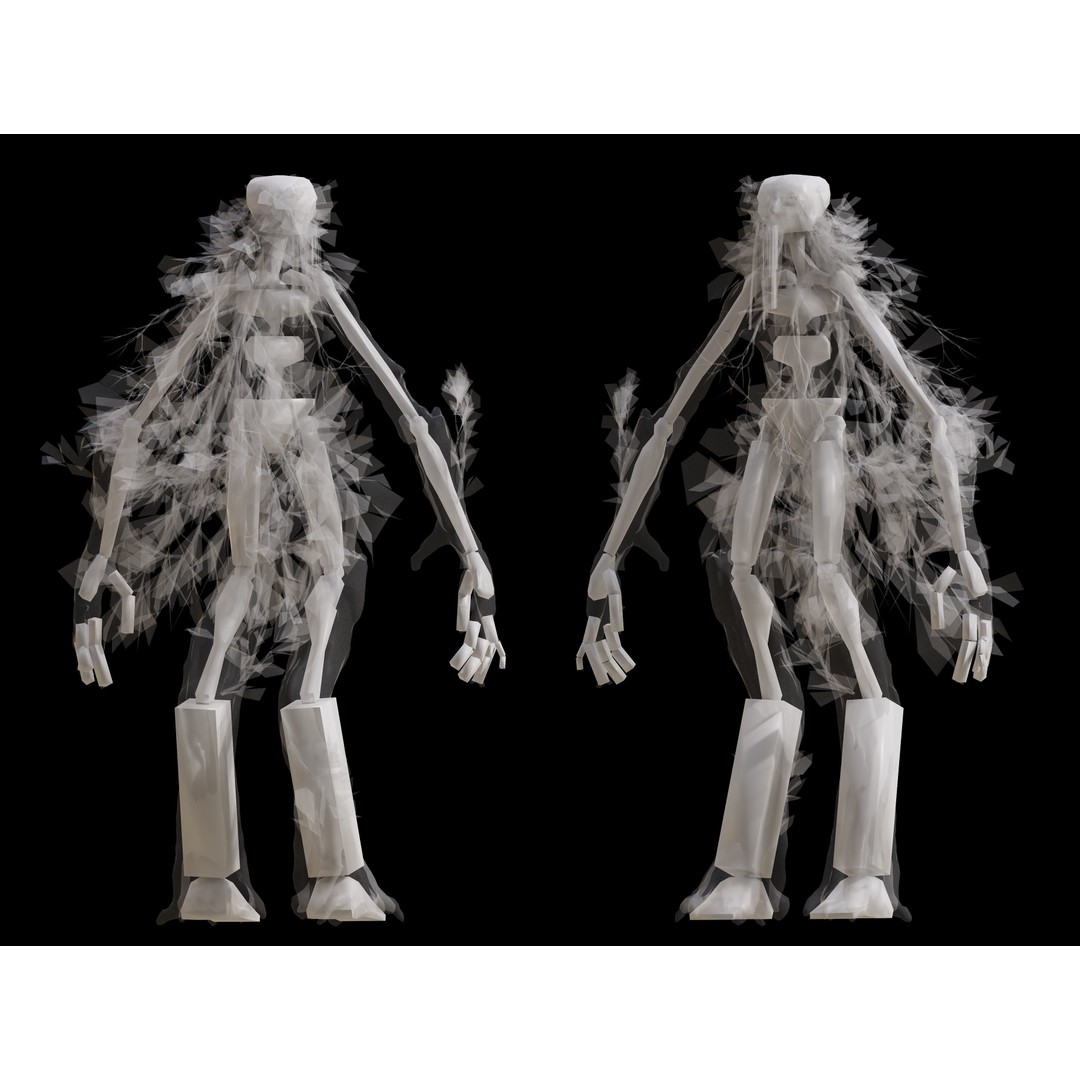Dendroid 3D Model – Low Poly Rigged Character with PBR Textures, FBX - View 9
