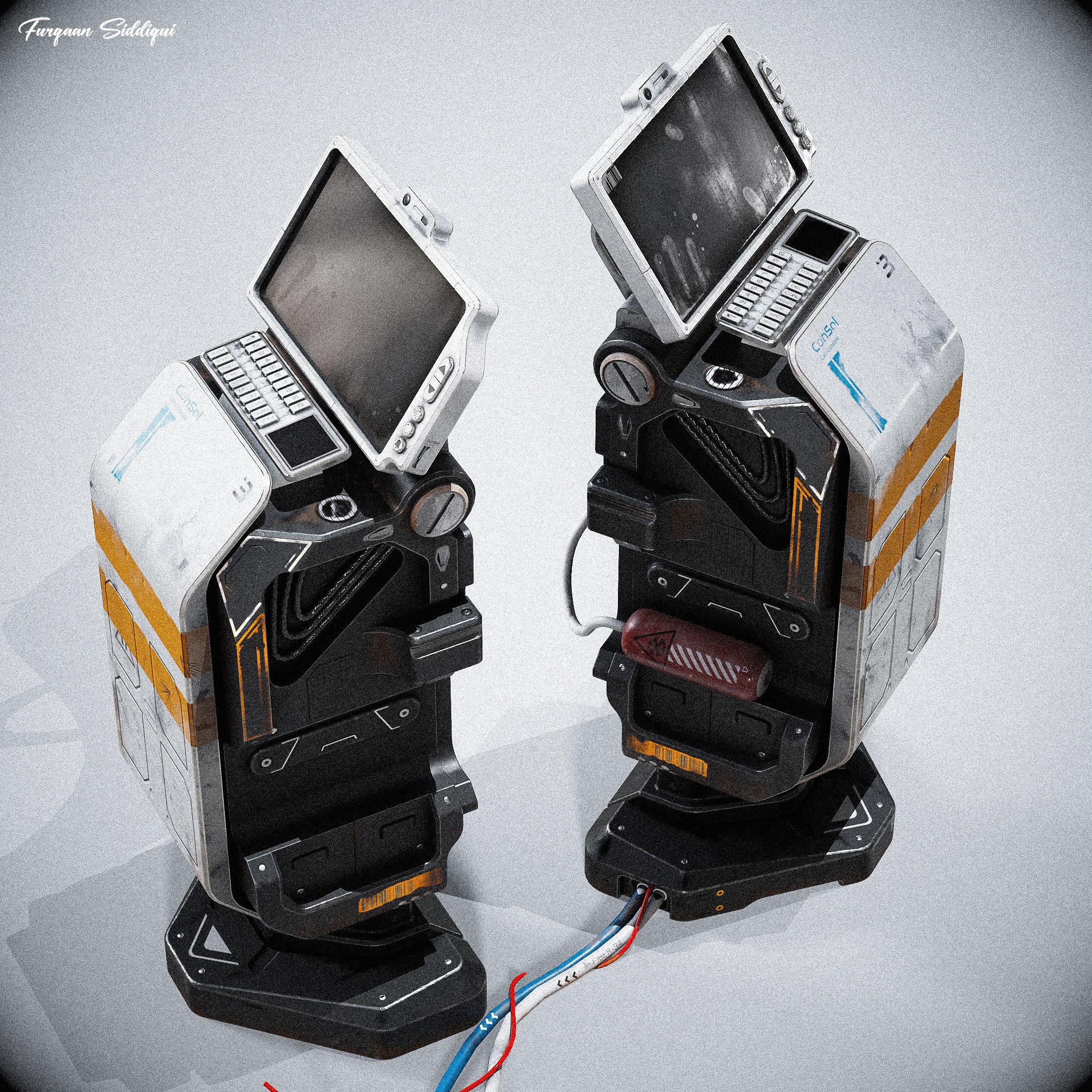 Sci-Fi Console ARchie One - Low-Poly Game-Ready 3D Model - View 12