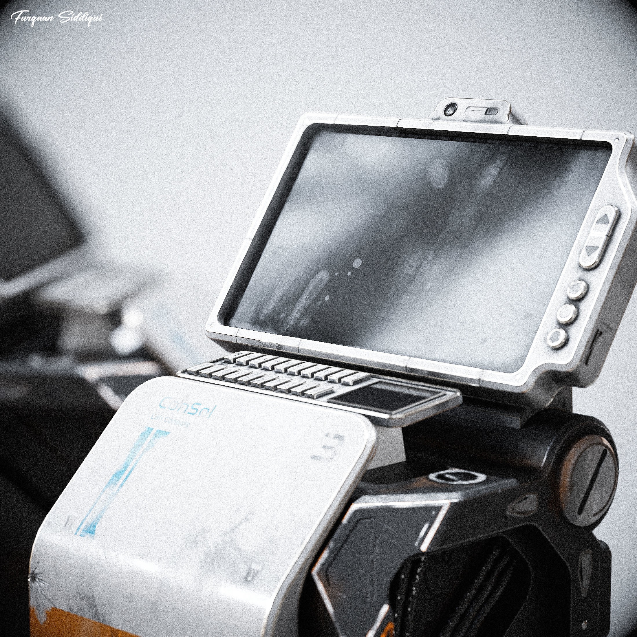 Sci-Fi Console ARchie One - Low-Poly Game-Ready 3D Model - View 13