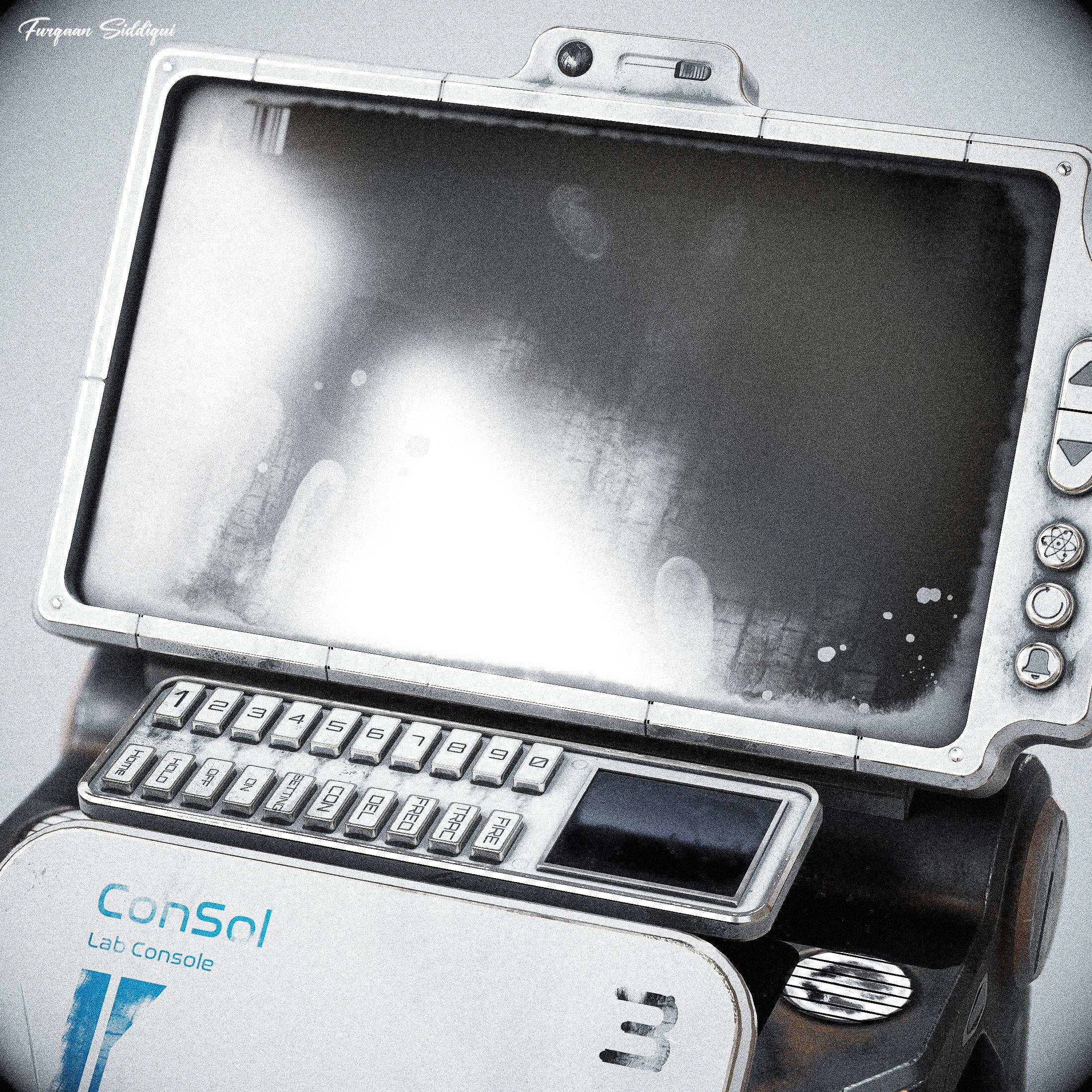 Sci-Fi Console ARchie One - Low-Poly Game-Ready 3D Model - View 14