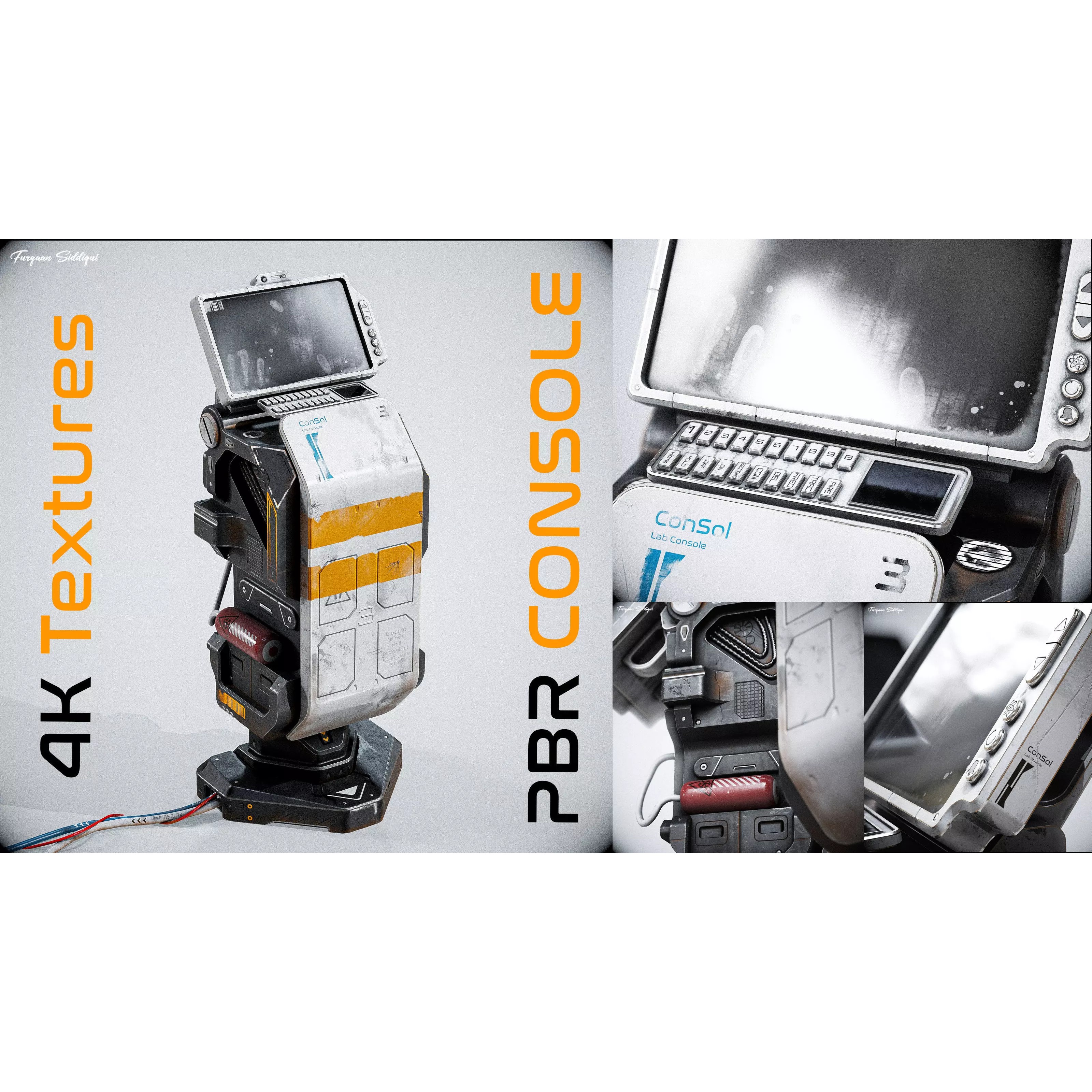 Sci-Fi Console ARchie One - Low-Poly Game-Ready 3D Model - View 2