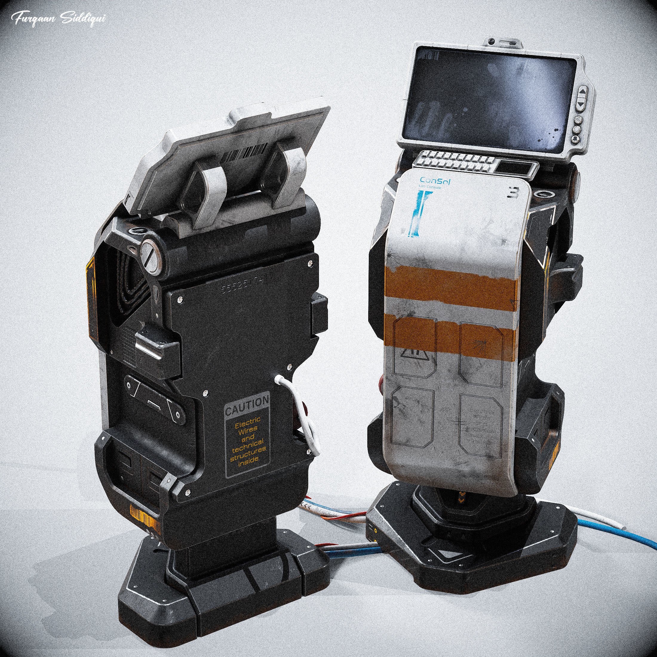 Sci-Fi Console ARchie One - Low-Poly Game-Ready 3D Model - View 5