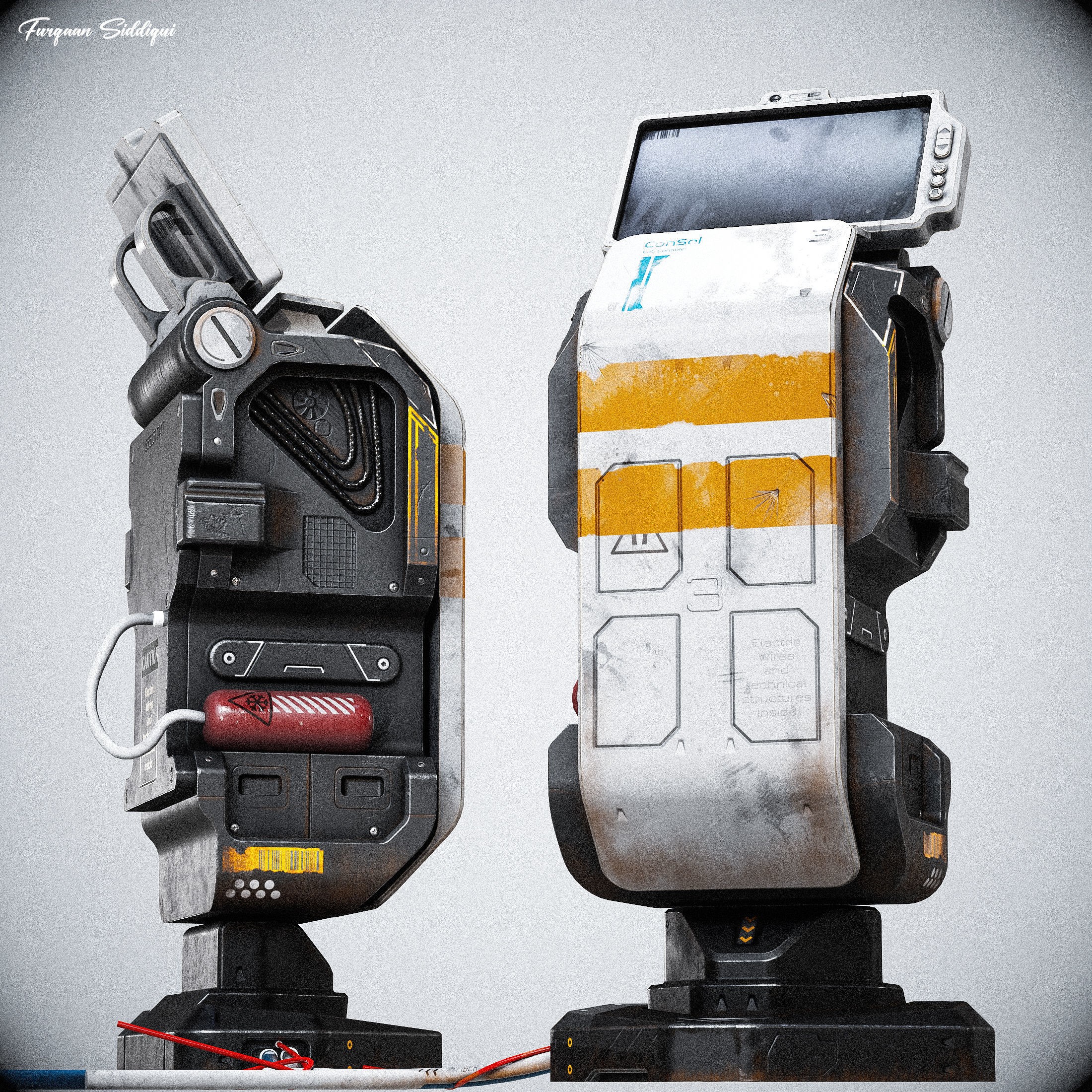 Sci-Fi Console ARchie One - Low-Poly Game-Ready 3D Model - View 6