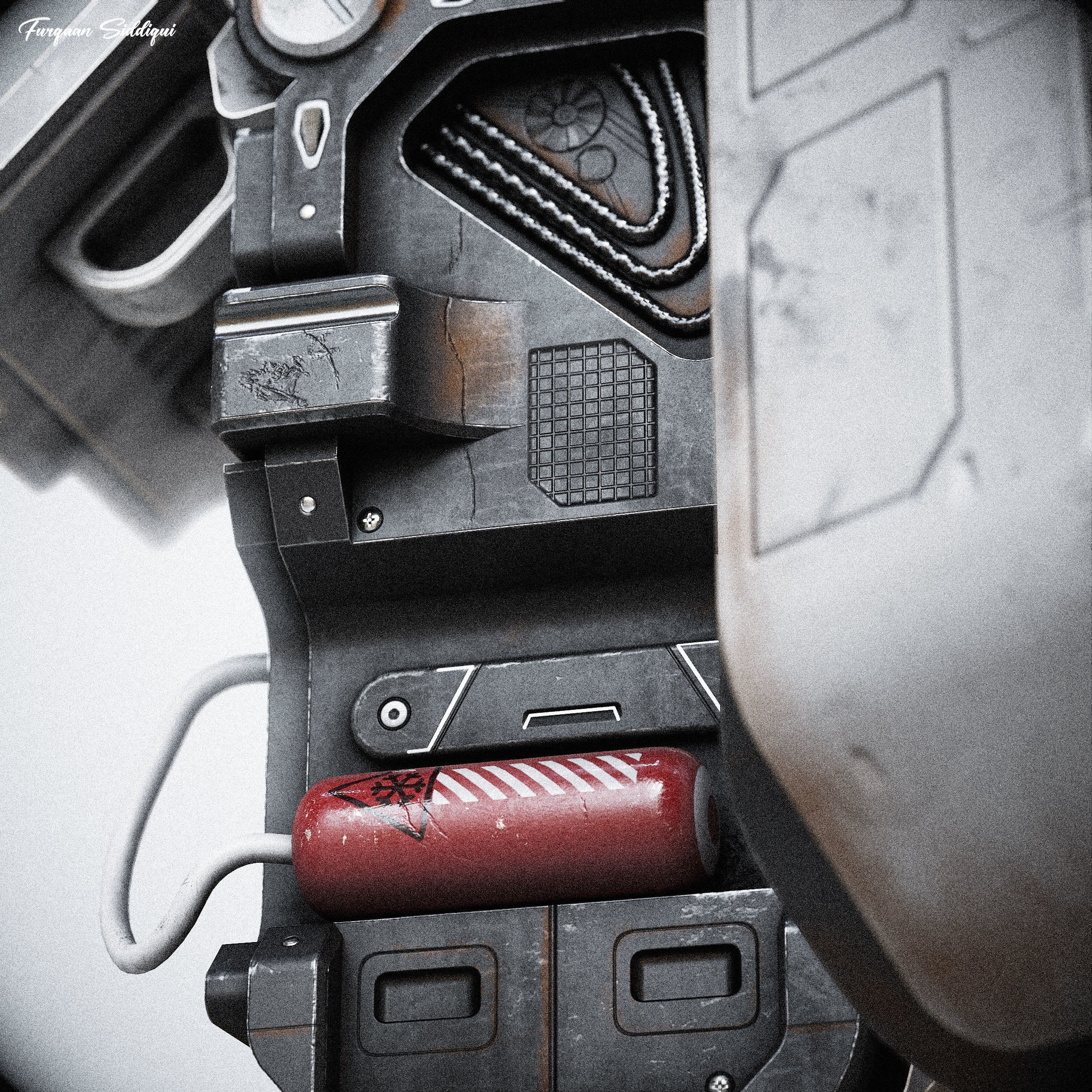 Sci-Fi Console ARchie One - Low-Poly Game-Ready 3D Model - View 8