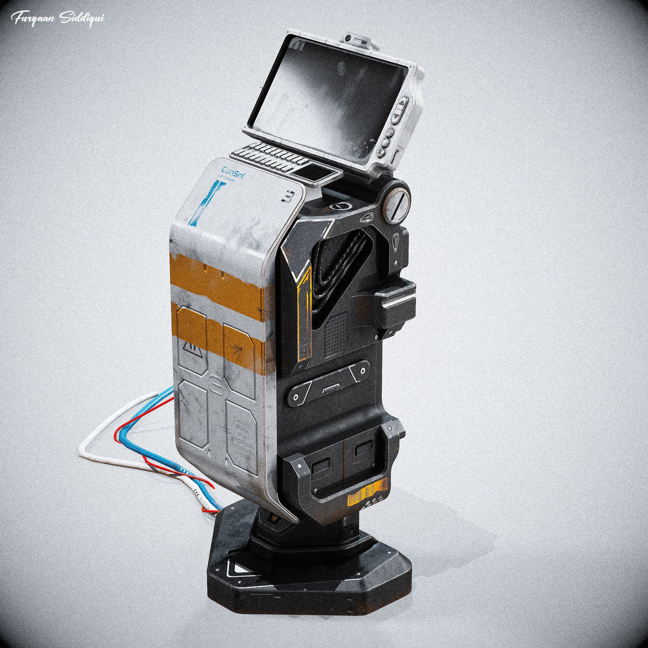 Sci-Fi Console ARchie One - Low-Poly Game-Ready 3D Model - View 9