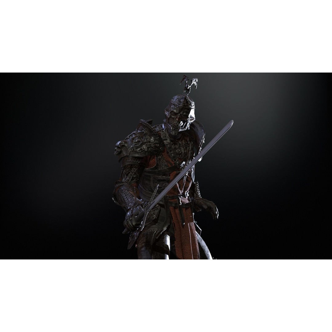 DeathKnight3 3D Model – Low Poly Character, Rigged, FBX - View 16