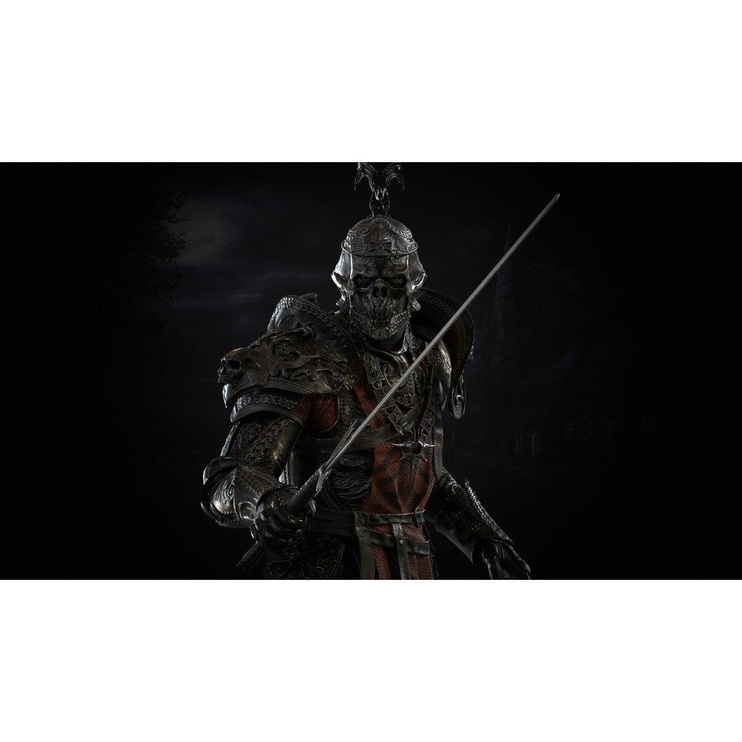 DeathKnight3 3D Model – Low Poly Character, Rigged, FBX - View 35