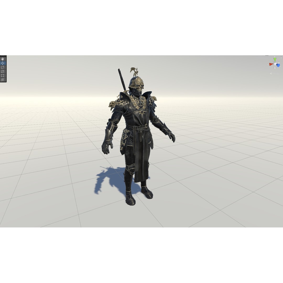 DeathKnight3 3D Model – Low Poly Character, Rigged, FBX - View 50