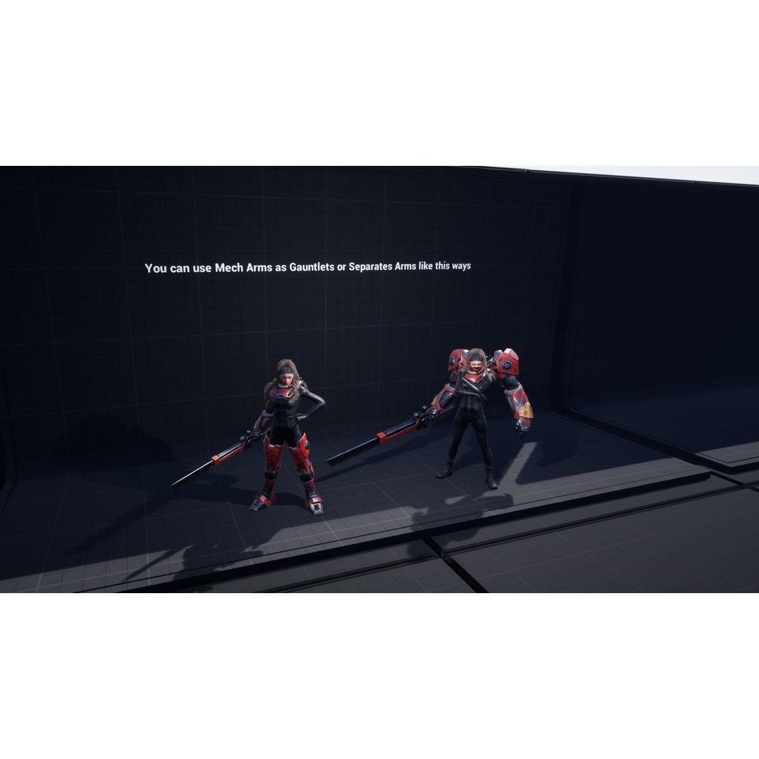 G2 Mech 3D Model – Low Poly Sci-Fi Character, Rigged, Game Ready - View 15