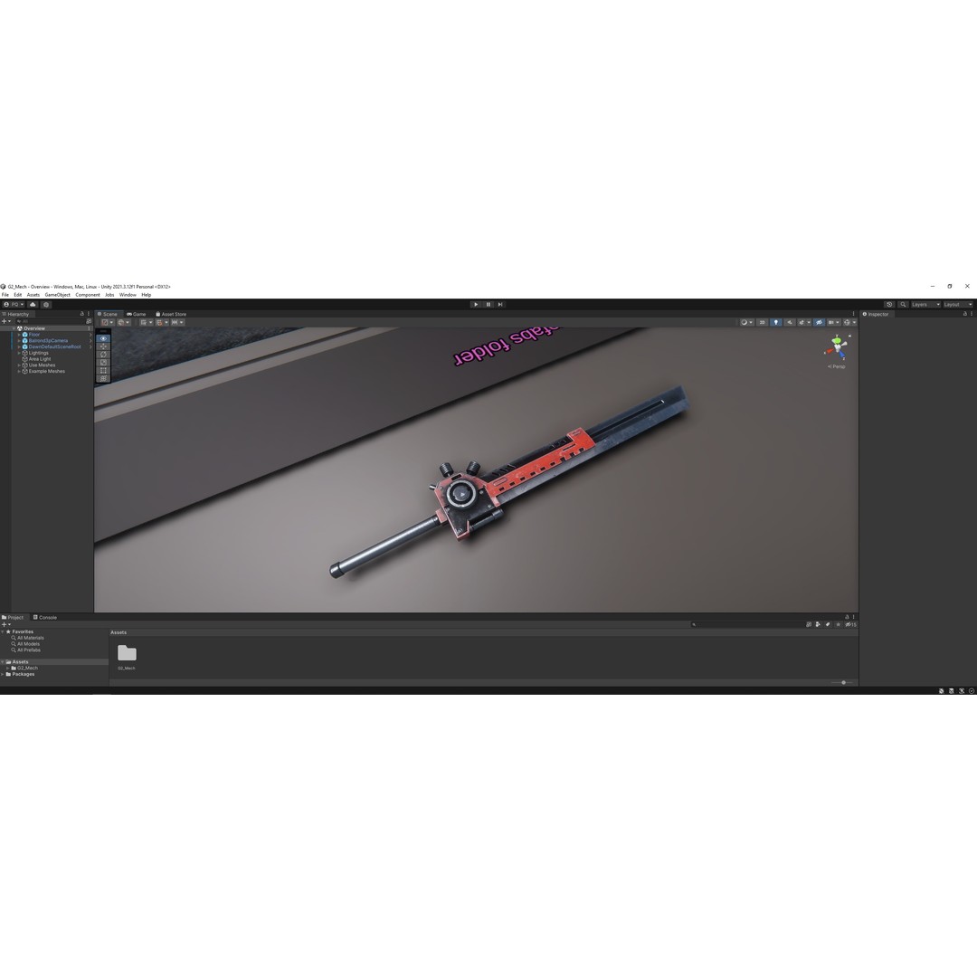 G2 Mech 3D Model – Low Poly Sci-Fi Character, Rigged, Game Ready - View 20