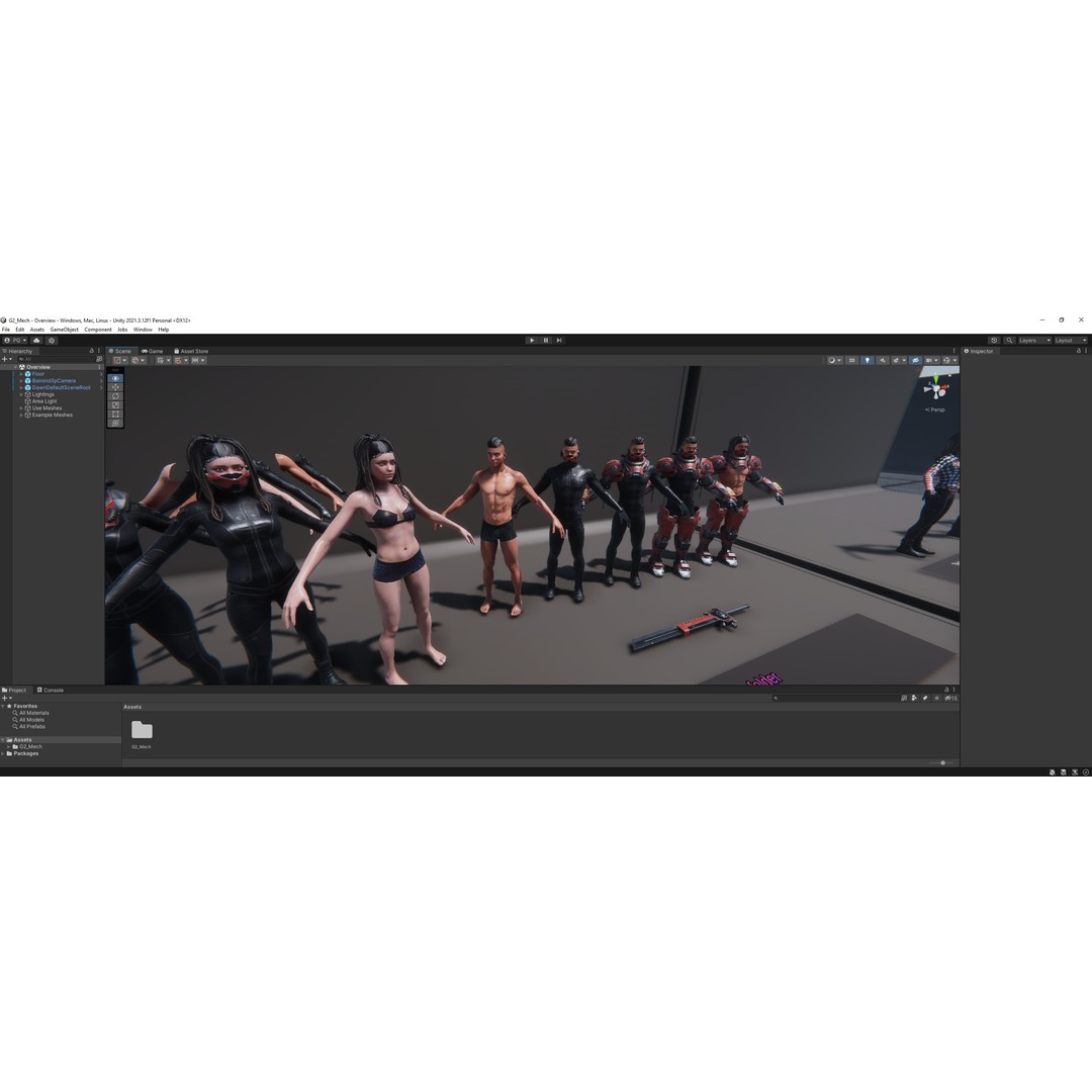 G2 Mech 3D Model – Low Poly Sci-Fi Character, Rigged, Game Ready - View 21
