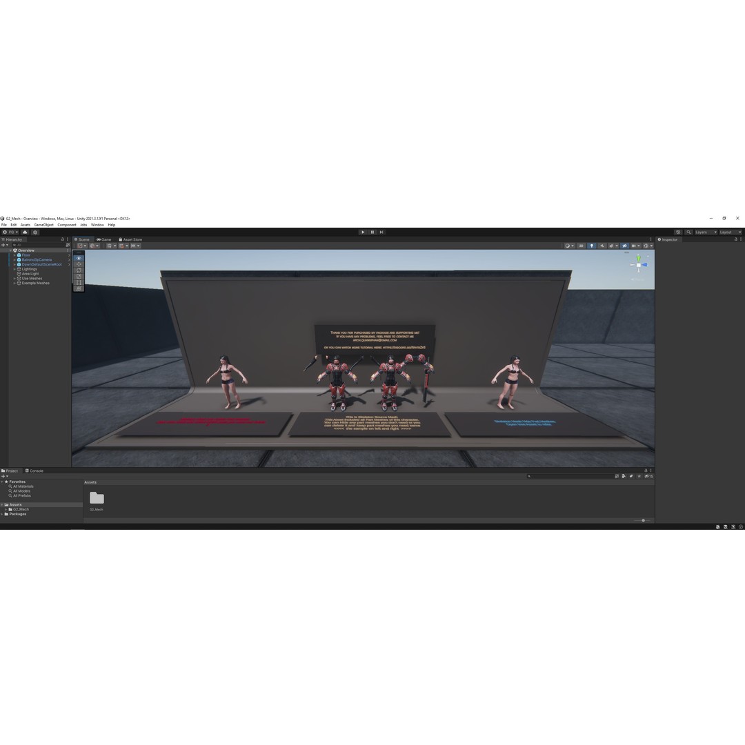 G2 Mech 3D Model – Low Poly Sci-Fi Character, Rigged, Game Ready - View 24