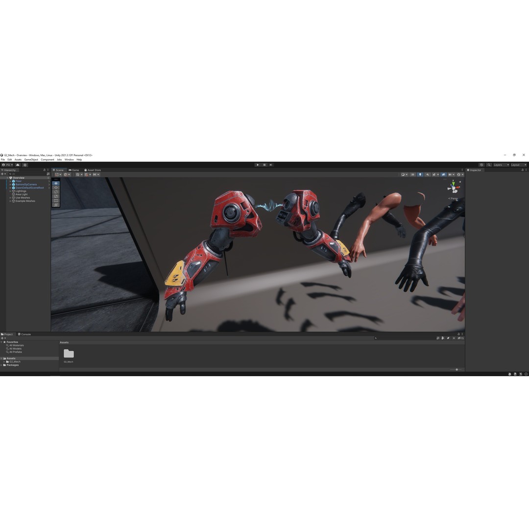 G2 Mech 3D Model – Low Poly Sci-Fi Character, Rigged, Game Ready - View 28