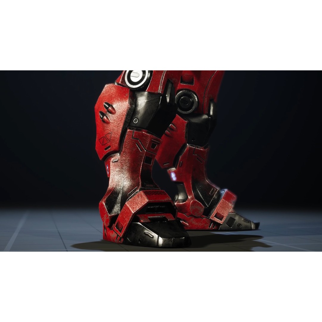 G2 Mech 3D Model – Low Poly Sci-Fi Character, Rigged, Game Ready - View 5