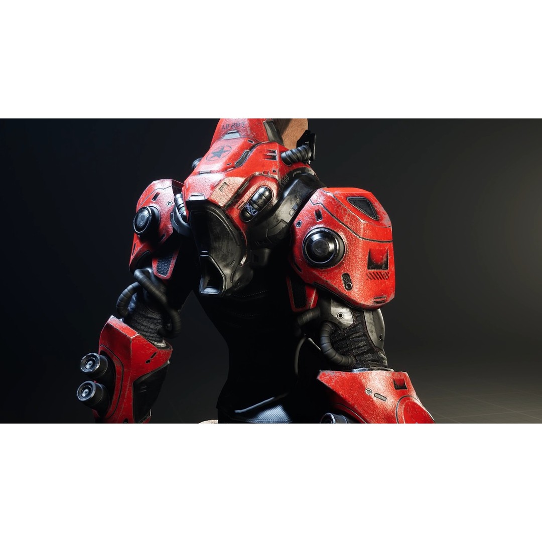 G2 Mech 3D Model – Low Poly Sci-Fi Character, Rigged, Game Ready - View 6