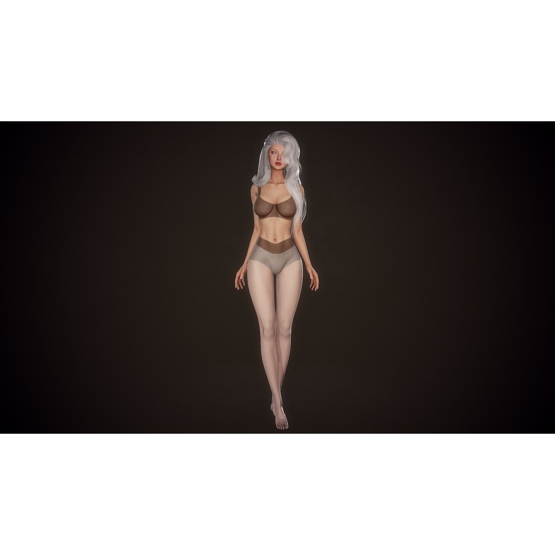 Witch Eliza 3D Model – Low Poly Game-Ready Character for Unity & Unreal Engine - View 5